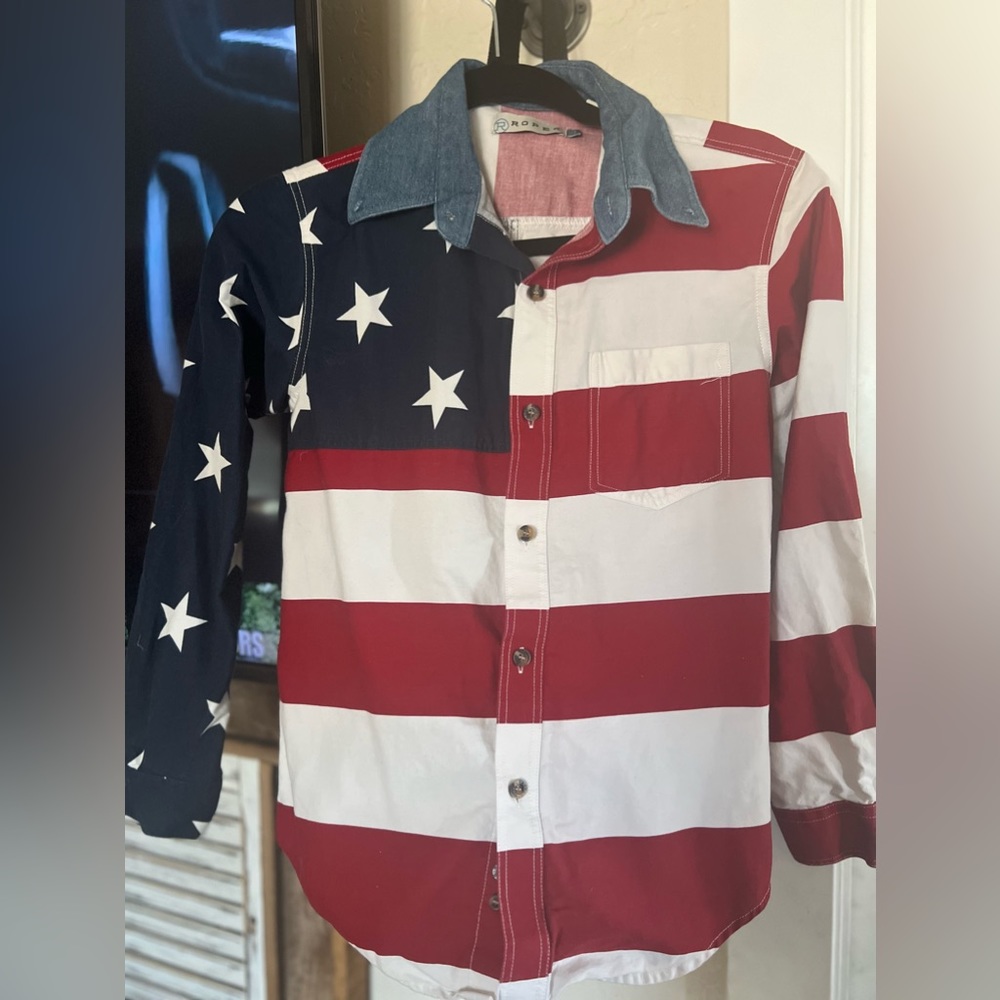 Boys, Roper Brand, Button up, long sleeve shirt. Size Large 12-14